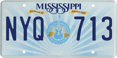 MS license plate NYQ713