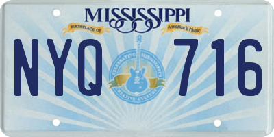 MS license plate NYQ716
