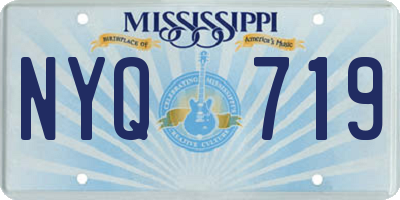 MS license plate NYQ719