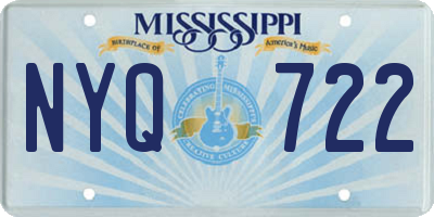 MS license plate NYQ722
