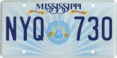 MS license plate NYQ730