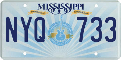 MS license plate NYQ733