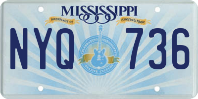 MS license plate NYQ736