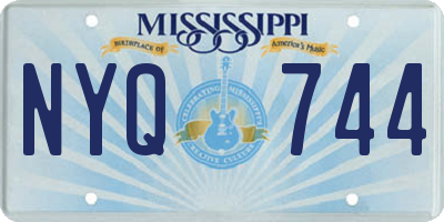 MS license plate NYQ744