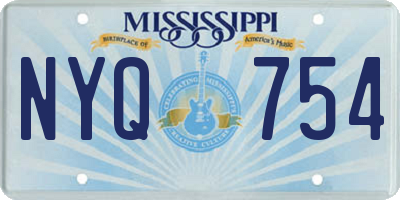 MS license plate NYQ754