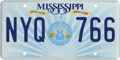MS license plate NYQ766