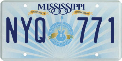 MS license plate NYQ771