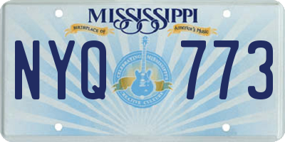 MS license plate NYQ773
