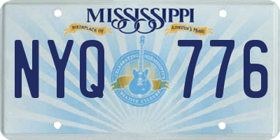MS license plate NYQ776