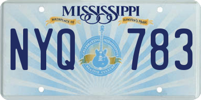 MS license plate NYQ783