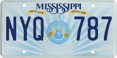 MS license plate NYQ787
