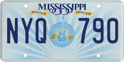 MS license plate NYQ790