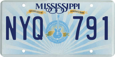 MS license plate NYQ791