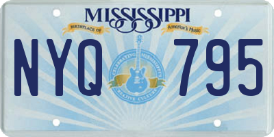 MS license plate NYQ795