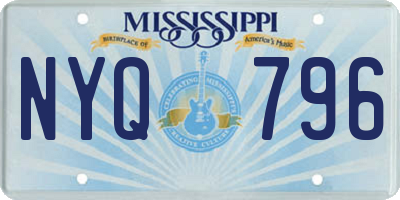 MS license plate NYQ796