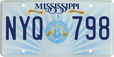 MS license plate NYQ798