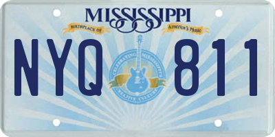 MS license plate NYQ811