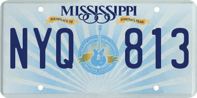 MS license plate NYQ813