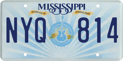 MS license plate NYQ814