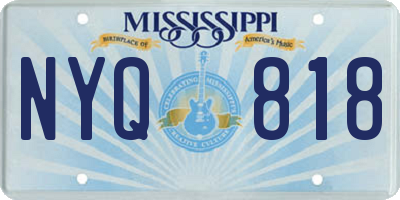 MS license plate NYQ818