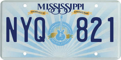 MS license plate NYQ821