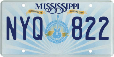 MS license plate NYQ822