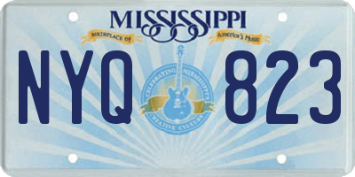 MS license plate NYQ823