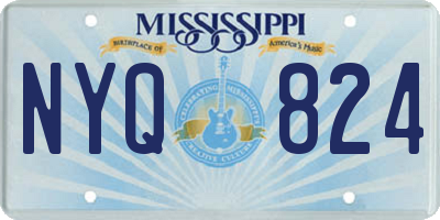 MS license plate NYQ824
