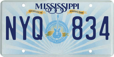 MS license plate NYQ834