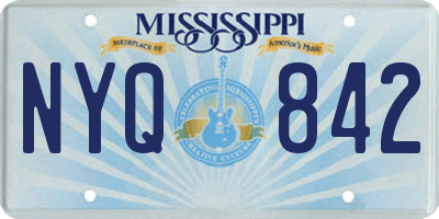 MS license plate NYQ842