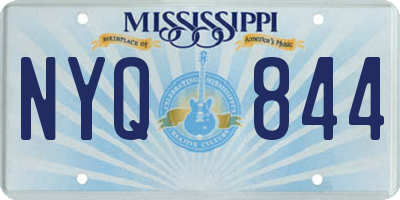 MS license plate NYQ844