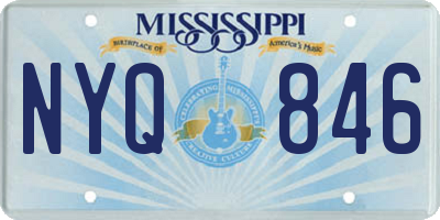MS license plate NYQ846