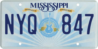 MS license plate NYQ847