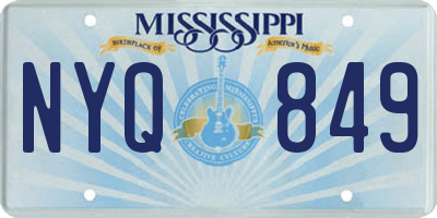 MS license plate NYQ849