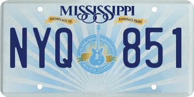 MS license plate NYQ851