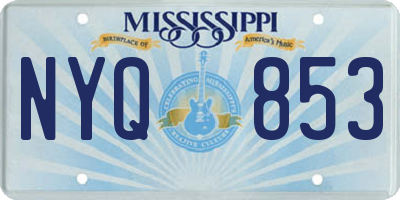 MS license plate NYQ853