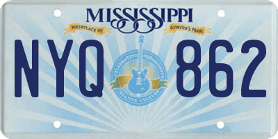 MS license plate NYQ862