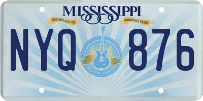 MS license plate NYQ876