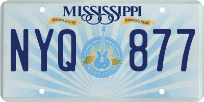 MS license plate NYQ877