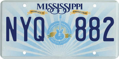 MS license plate NYQ882