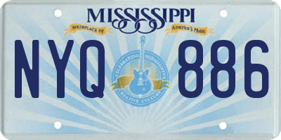 MS license plate NYQ886