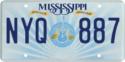 MS license plate NYQ887