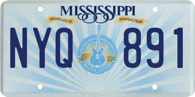 MS license plate NYQ891
