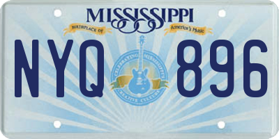 MS license plate NYQ896