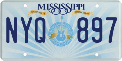 MS license plate NYQ897