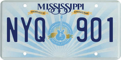 MS license plate NYQ901