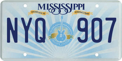 MS license plate NYQ907