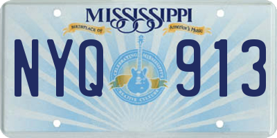 MS license plate NYQ913