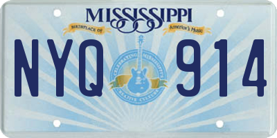 MS license plate NYQ914