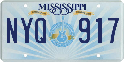 MS license plate NYQ917